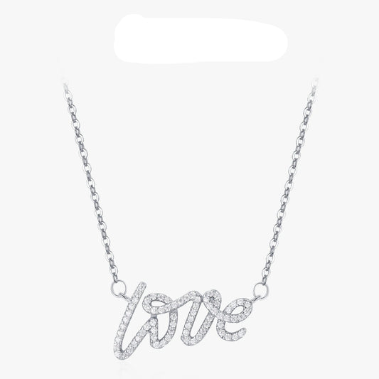 Sterling Silver Love Letter Necklace