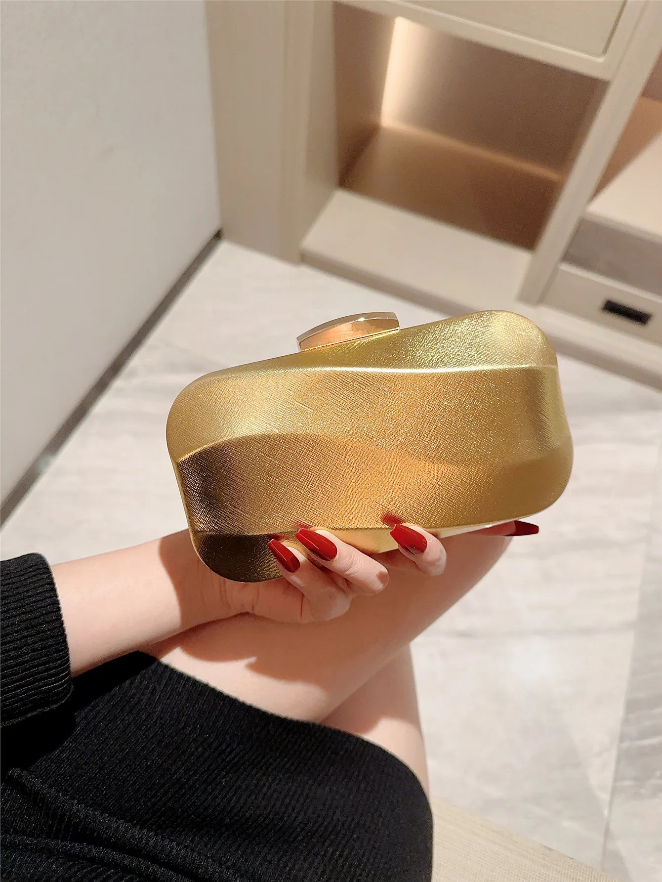 High-End Square Box Evening Clutch
