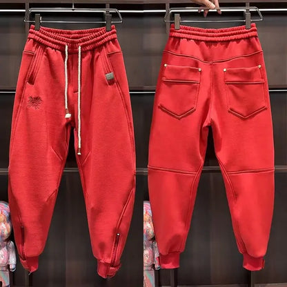 Wide jogger sweatpants