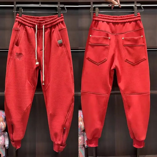 Wide jogger sweatpants