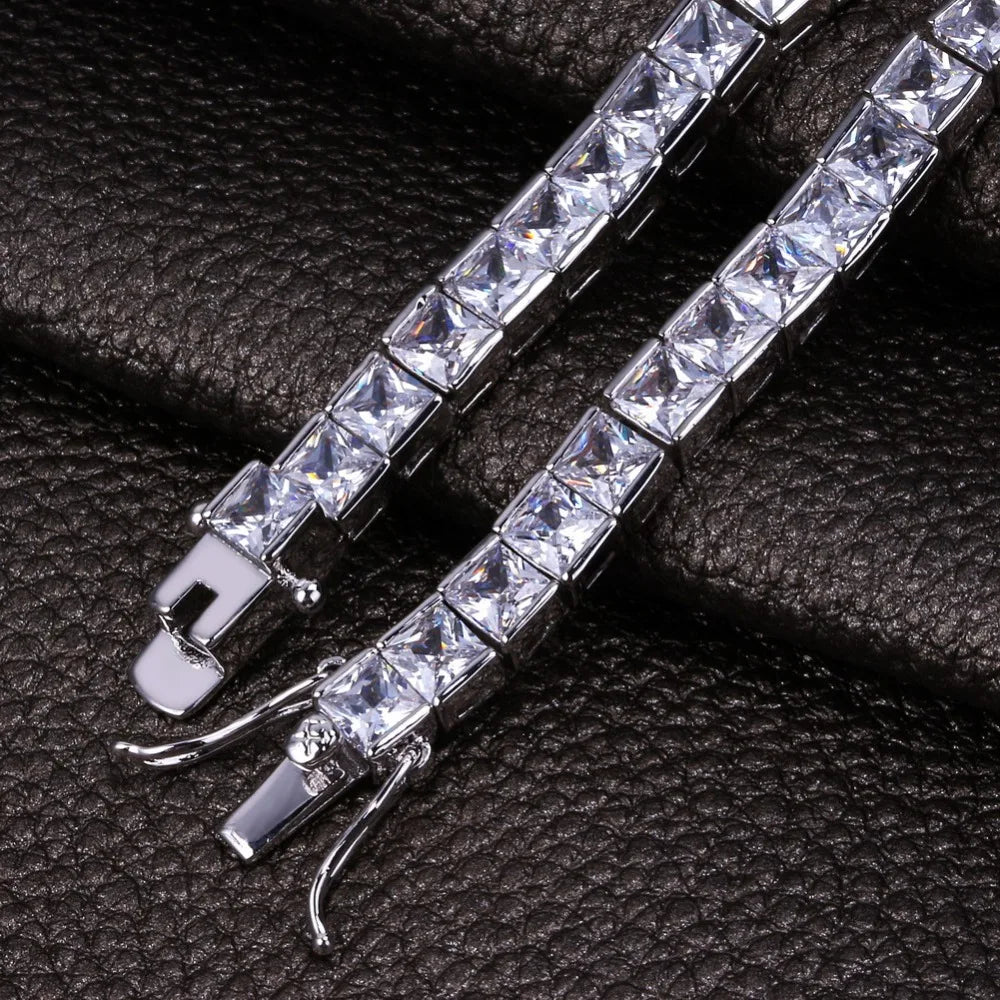 Handmade 4mm Square Diamond Bracelet