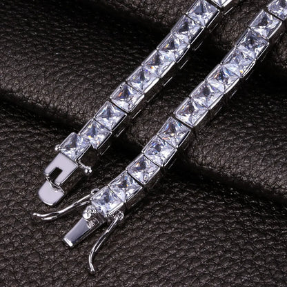 Handmade 4mm Square Diamond Bracelet