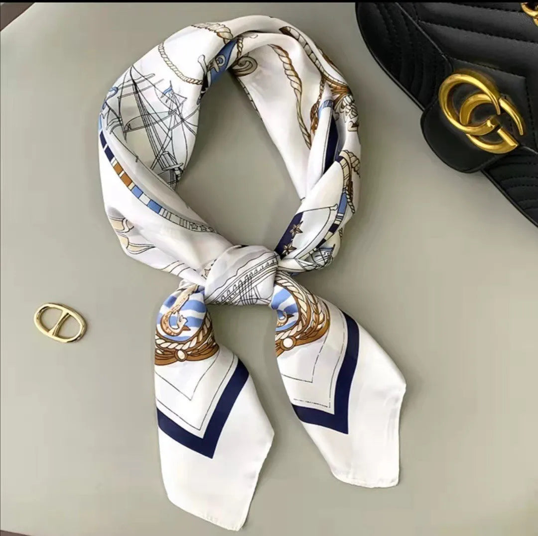 High-End Small Silk Scarf