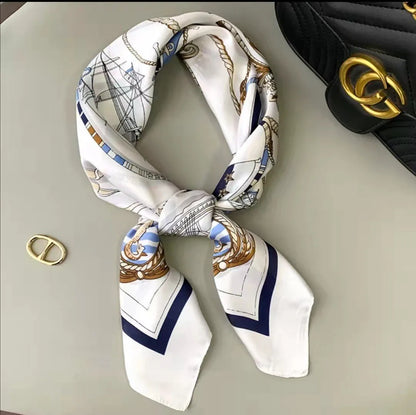 High-End Small Silk Scarf