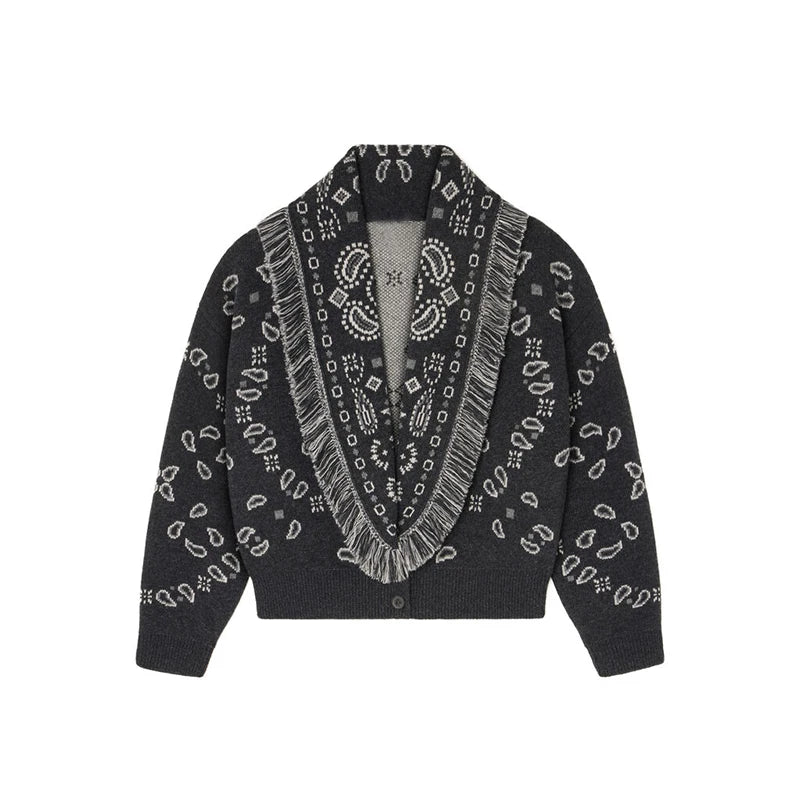 Tassel Patchwork Cardigan