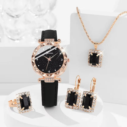 Women’s Luxury Rhinestone Watch Set