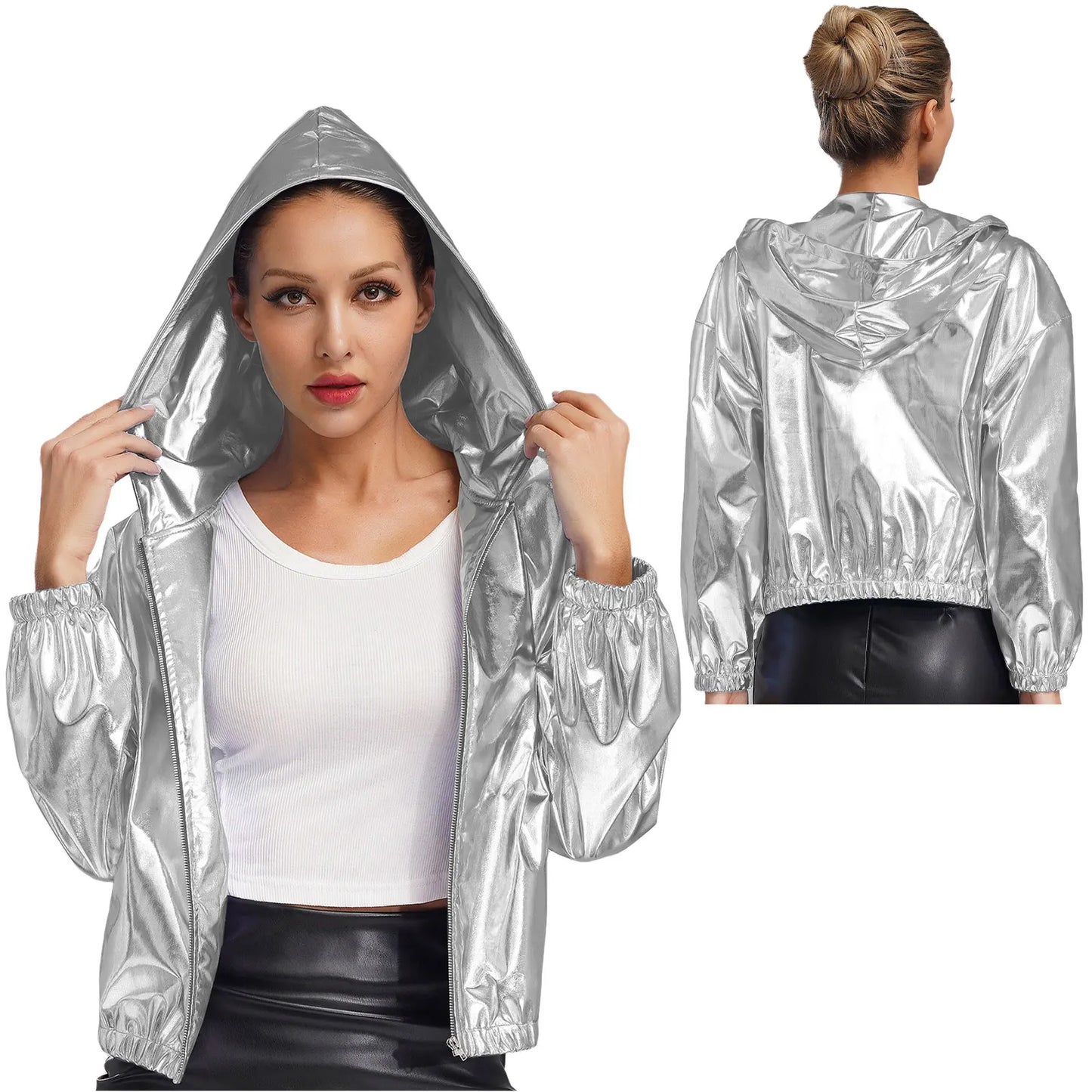 Holographic Zip Jacket