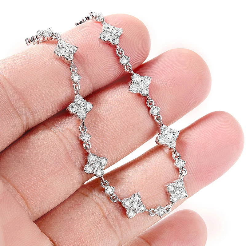 SMYOUE Full Diamond Moissanite Bracelet