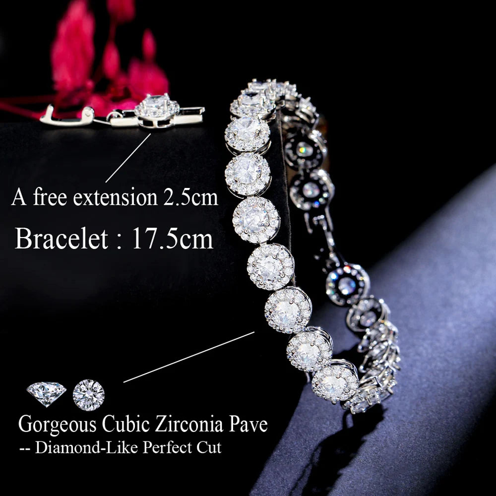 White CZ Tennis Bracelet