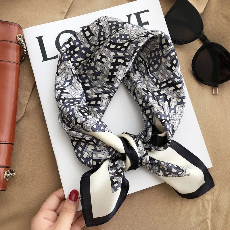 High-End Small Silk Scarf