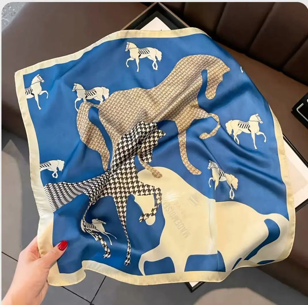 High-End Small Silk Scarf