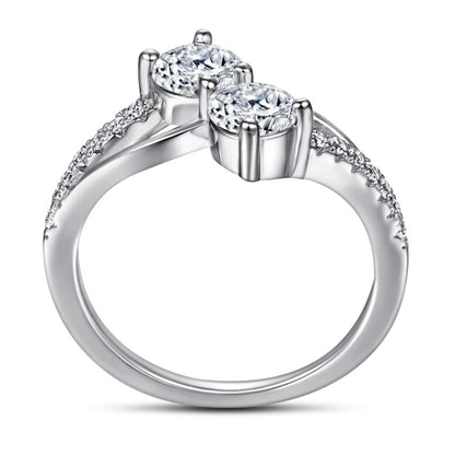 Moissanite Silver Ring