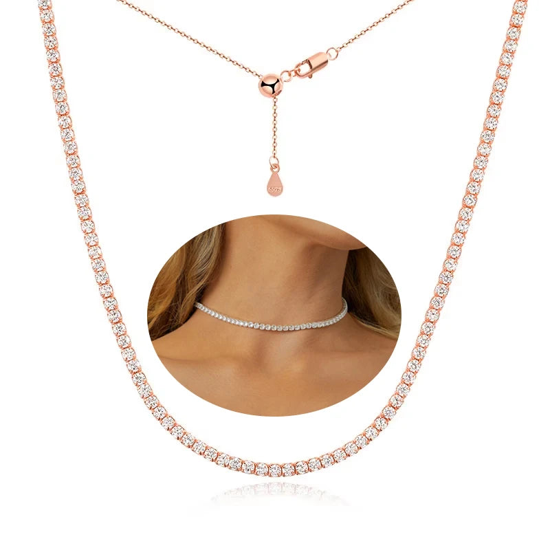 Moissanite Tennis Necklace