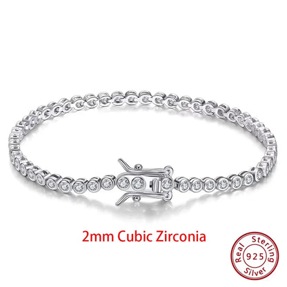 Sterling Silver Tennis Bracelet