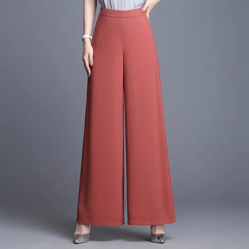 Wide Leg Chiffon Pants