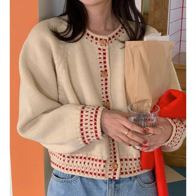 Casual Knit Button Cardigan