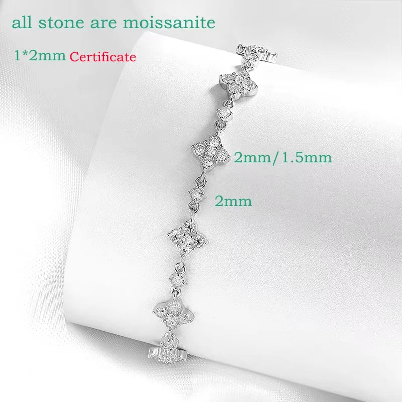SMYOUE Full Diamond Moissanite Bracelet