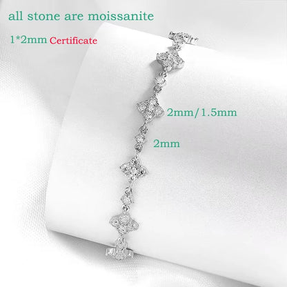 SMYOUE Full Diamond Moissanite Bracelet
