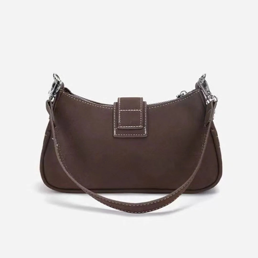 Retro Frosted Baguette Bag