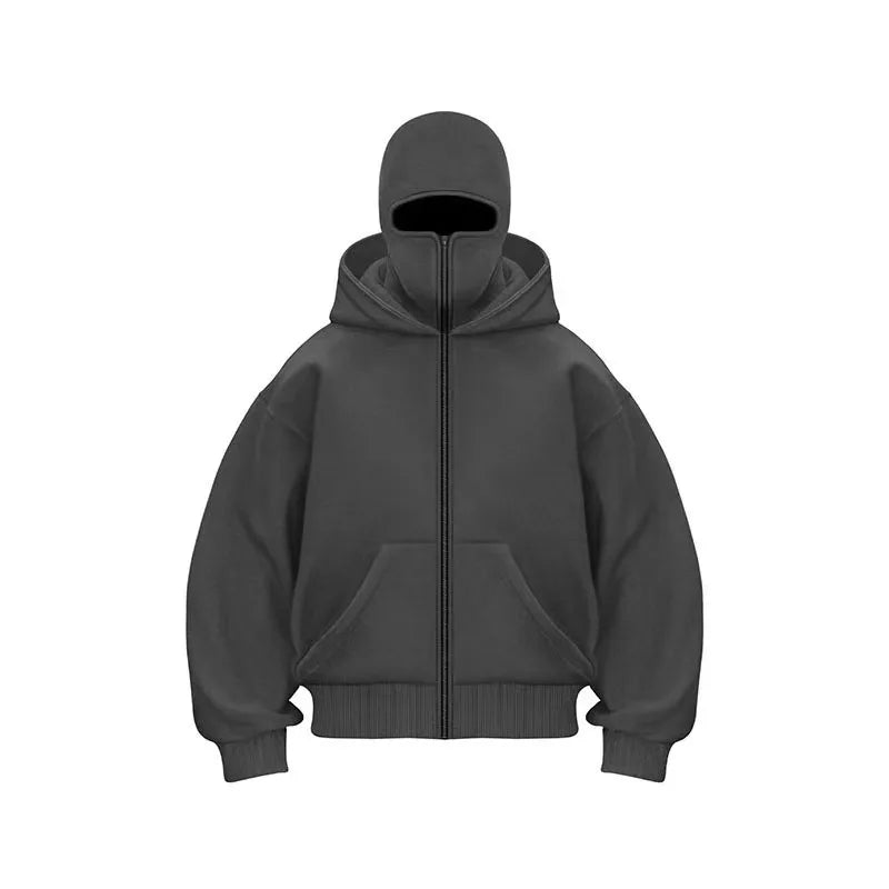 Men’s Y2K Double Hooded Hoodie
