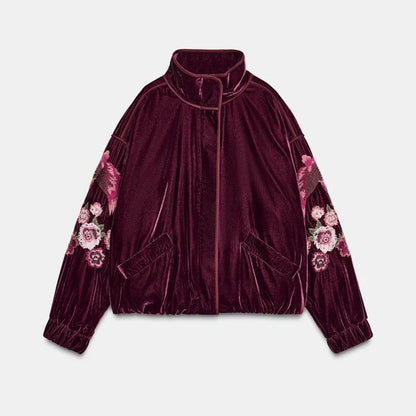 Floral Velvet Jacket
