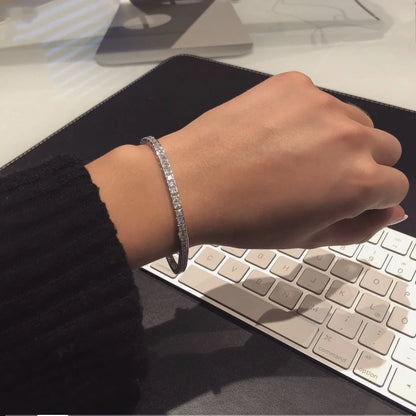 Handmade 4mm Square Diamond Bracelet