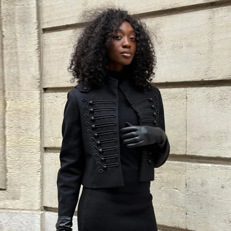 Patchwork Knit Blazer