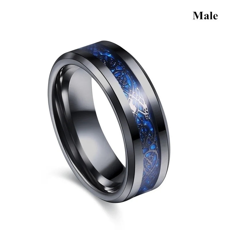 Romantic couple ring set