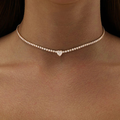 Moissanite Tennis Necklace
