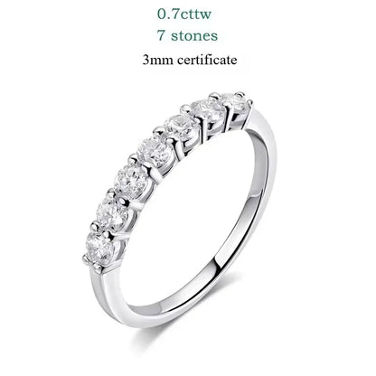 3mm Moissanite Silver Ring