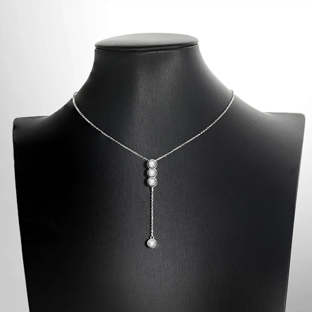 Houtros D Color Moissanite Necklace