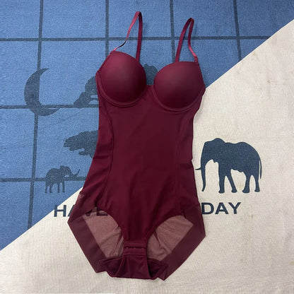 Underwire White Bodysuit Shapewear