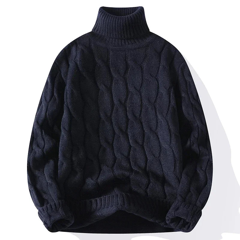Men’s Turtleneck Knit Sweater