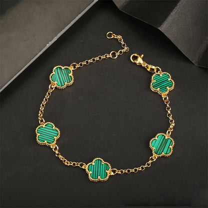 Five Leaf Flower Bracelet