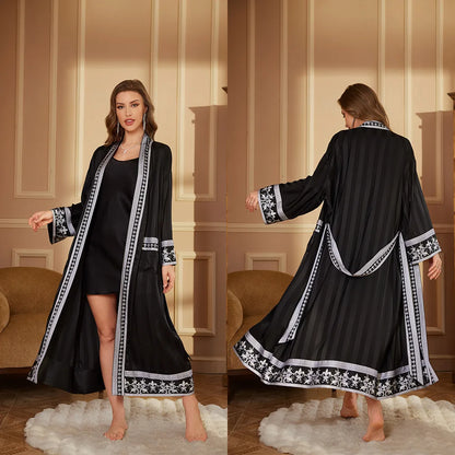 Autumn Baroque Style Couple Robe