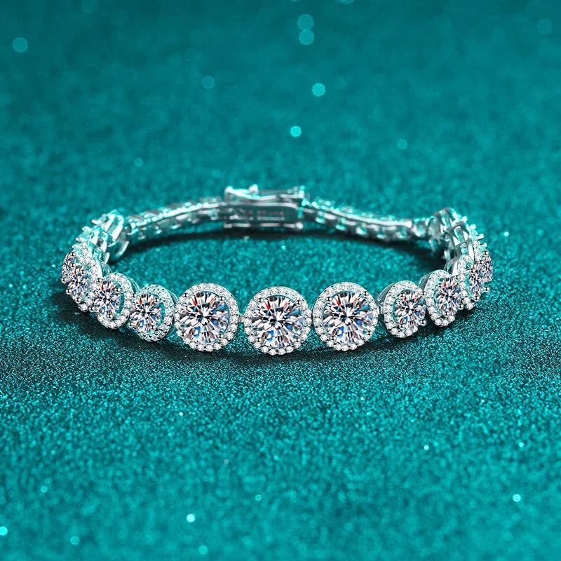 D Color Moissanite Tennis Bracelet