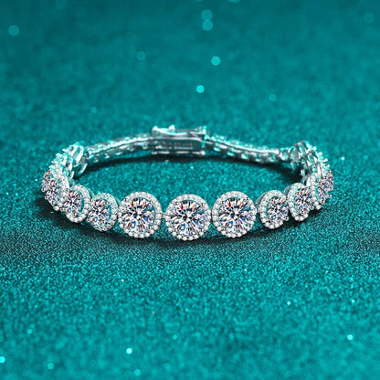 D Color Moissanite Tennis Bracelet