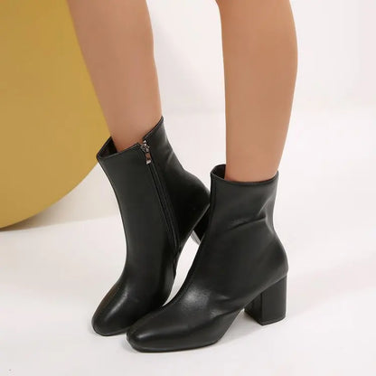 Chunky Heel Boots