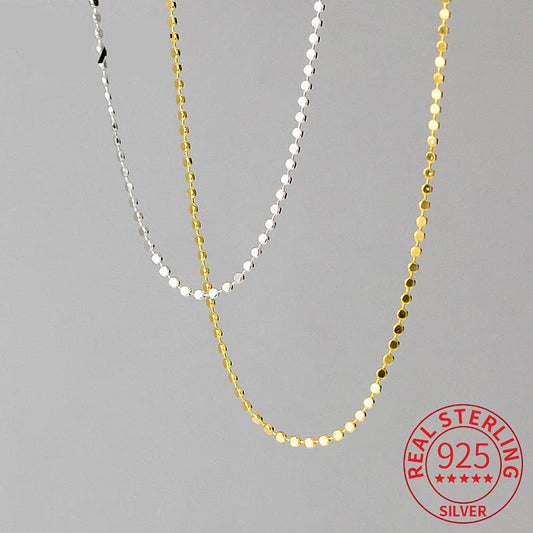 Women’s Sterling Silver Bead Chain Choker