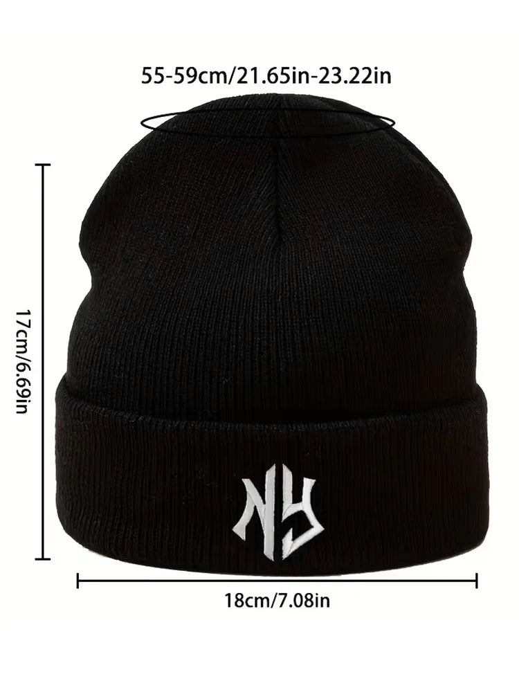 Embroidered Unisex Knit Beanie