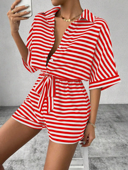 Striped Two-Piece Set