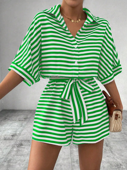 Striped Two-Piece Set