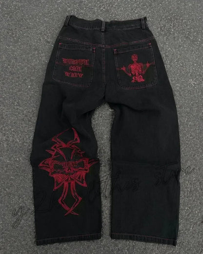 Joker embroidered jeans