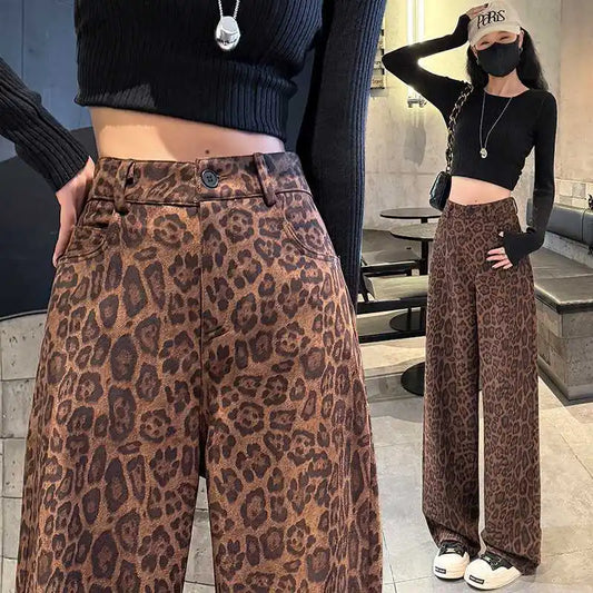 Leopard Print Trousers
