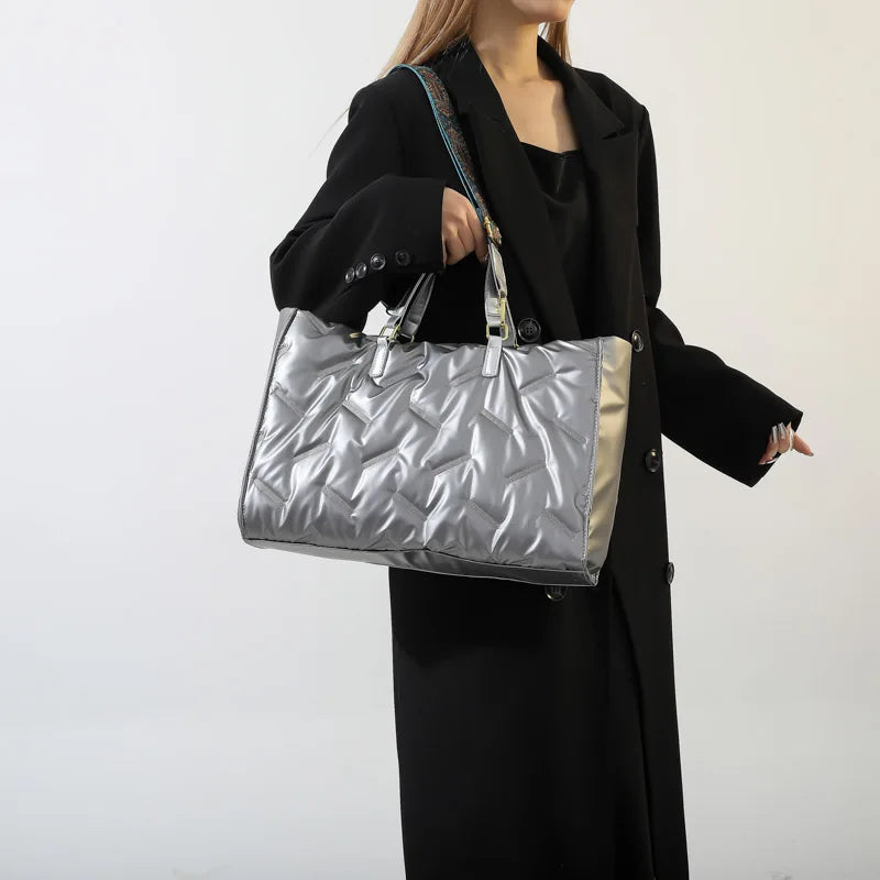 Fashion Large Quilted Tote Bag