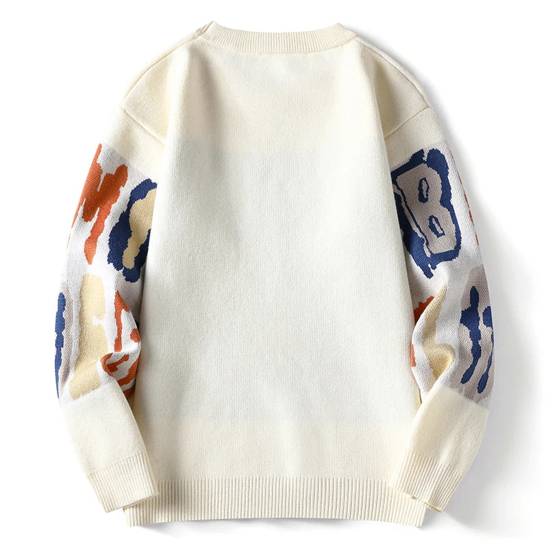 Graffiti Letter Knit Sweater