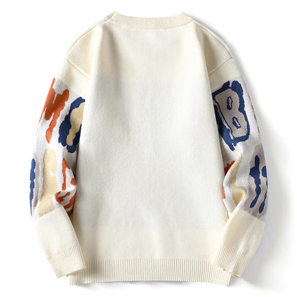 Graffiti Letter Knit Sweater