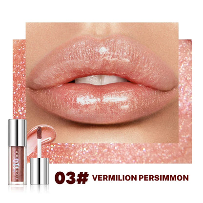 Qibest 8-Color Shimmer Glitter Lip Gloss