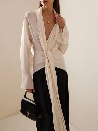 Fashionable Women Pleated Dress