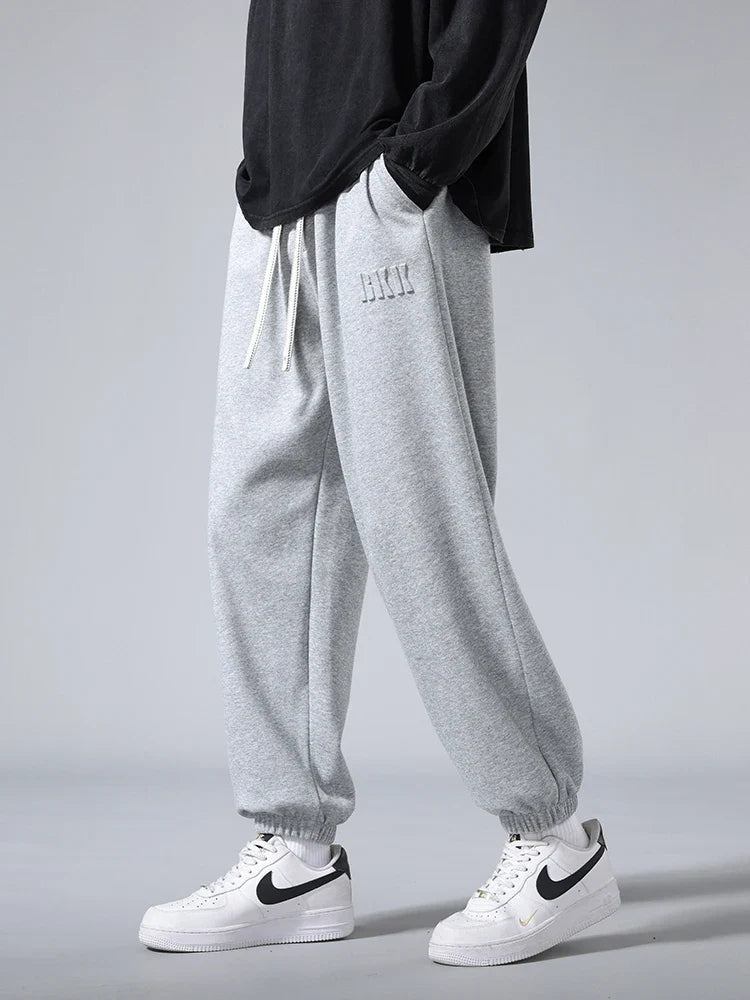 Baggy cotton joggers